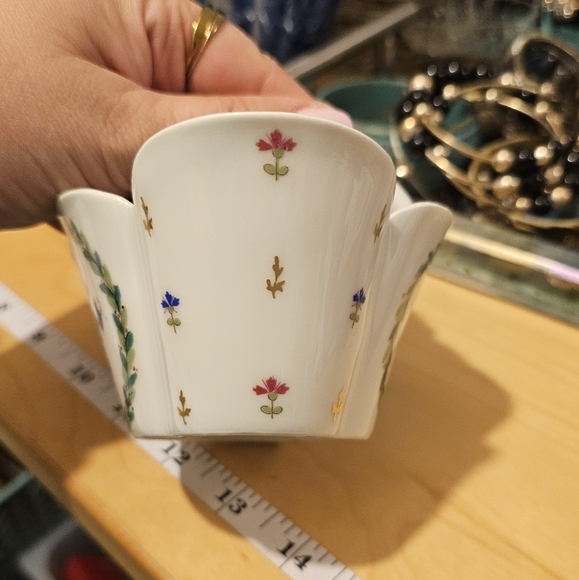 Vintage 1950s Haviland Limoges France Toulon china basket floral pattern - Picture 3 of 5